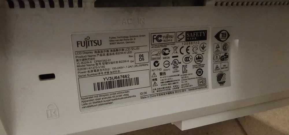 Monitor Fujitsu b22w-6