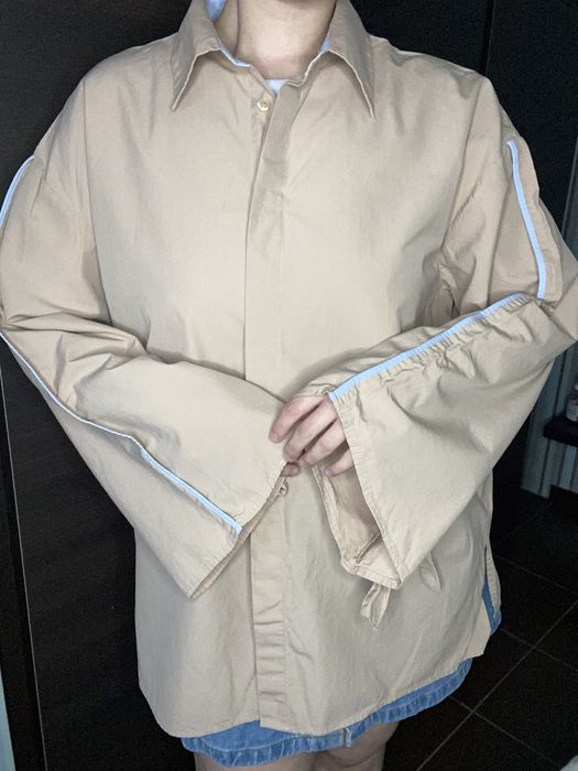 сорочка zara із завʼязками