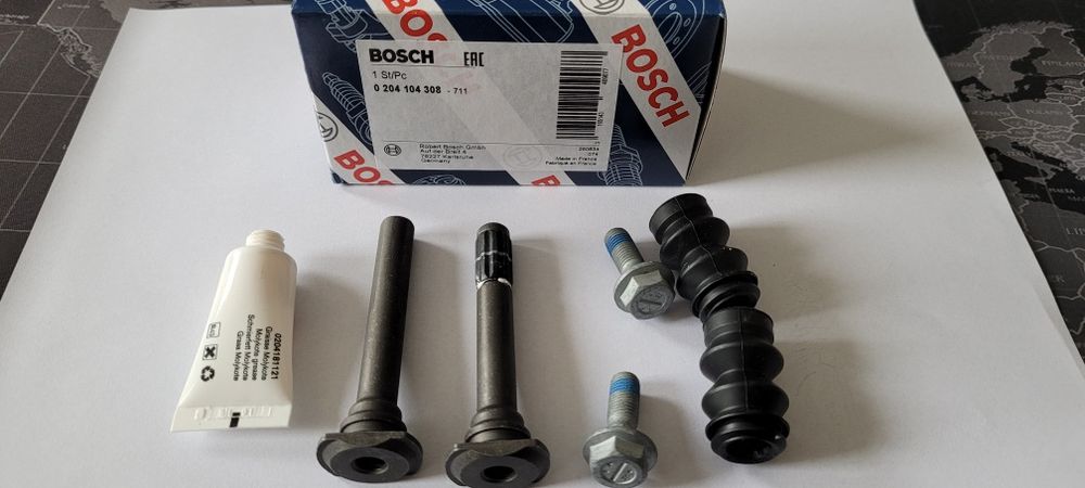 Комплект направляющих переднего суппорта Toyota Avensis T25 Corolla