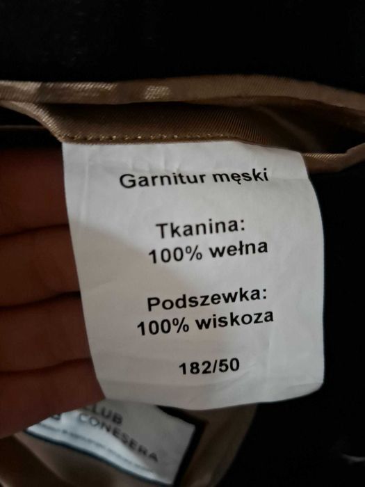 Garnitur męski czarny ( marynarka + kamizelka + spodnie )