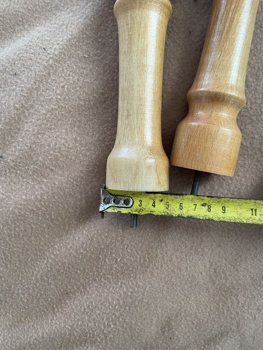 Деревʼяні ножки ручки циліндричні точені з болтами