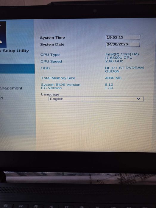 Toshiba A50-C motherboard processador i7-6500U testada sem anomalia