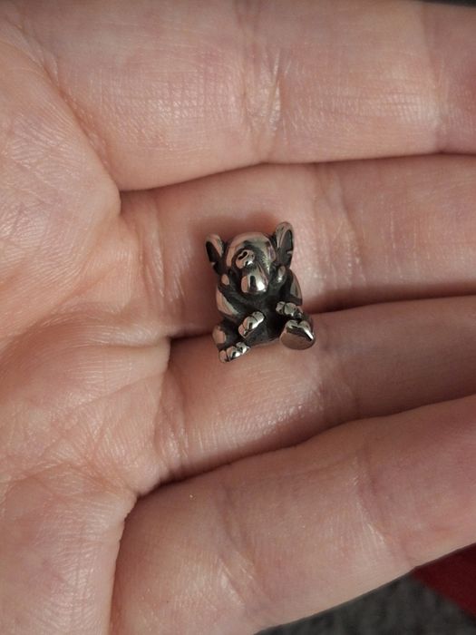 Nowy charms słoń - stal chirurgiczna 316l.