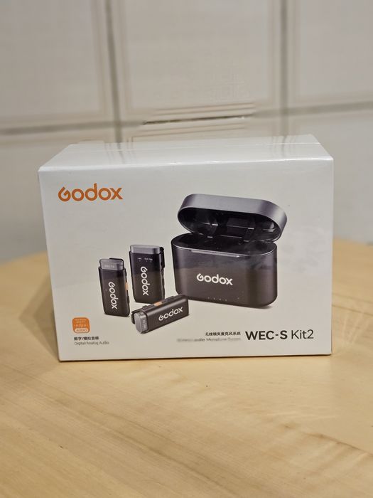 Wireless Mic Godox WEC-S Kit 2 - Novo, lacrado