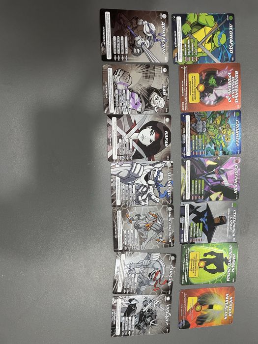 Колекицонные карточки Черепашки ниндзя