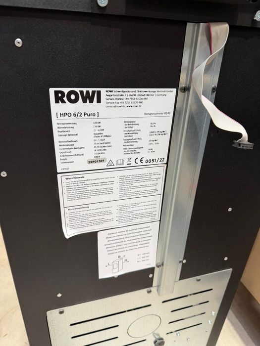 Kominek piecyk koza ROWI 6kv nowy na  pelet