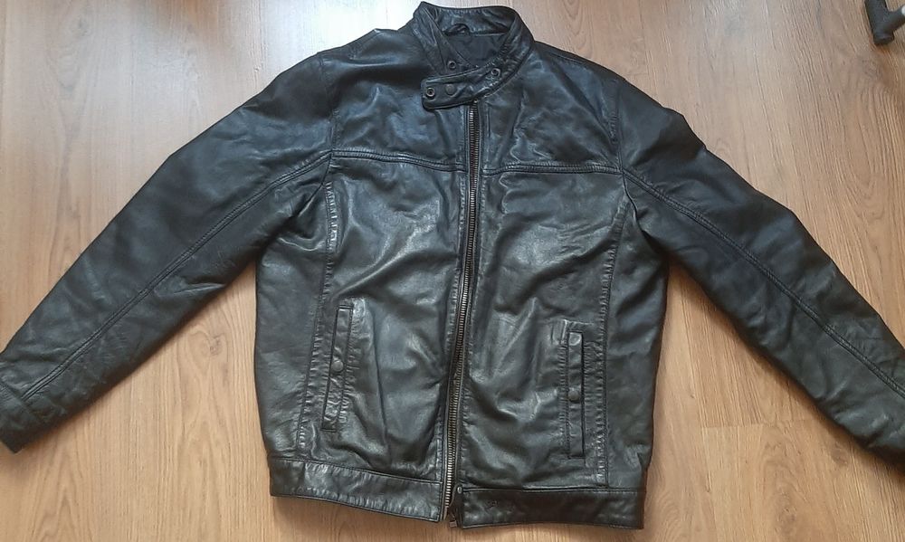 Kurtka skórzana męska