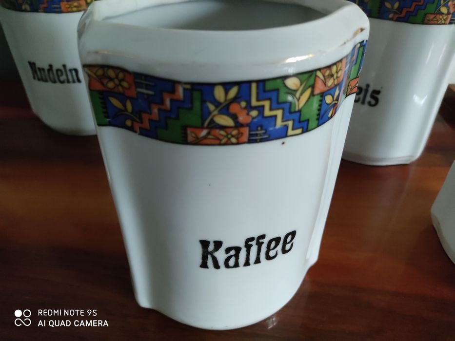 Pojemniki kuchenne stara porcelana