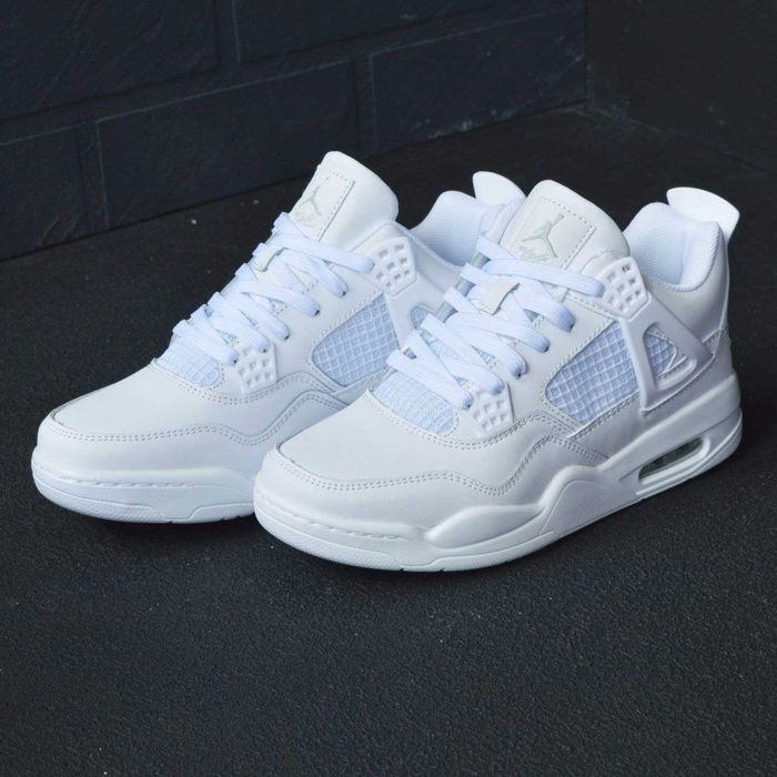 !SALE! Nike Air Jordan Retro 4 Full White 36 37 38 39 40 41 42 джордан