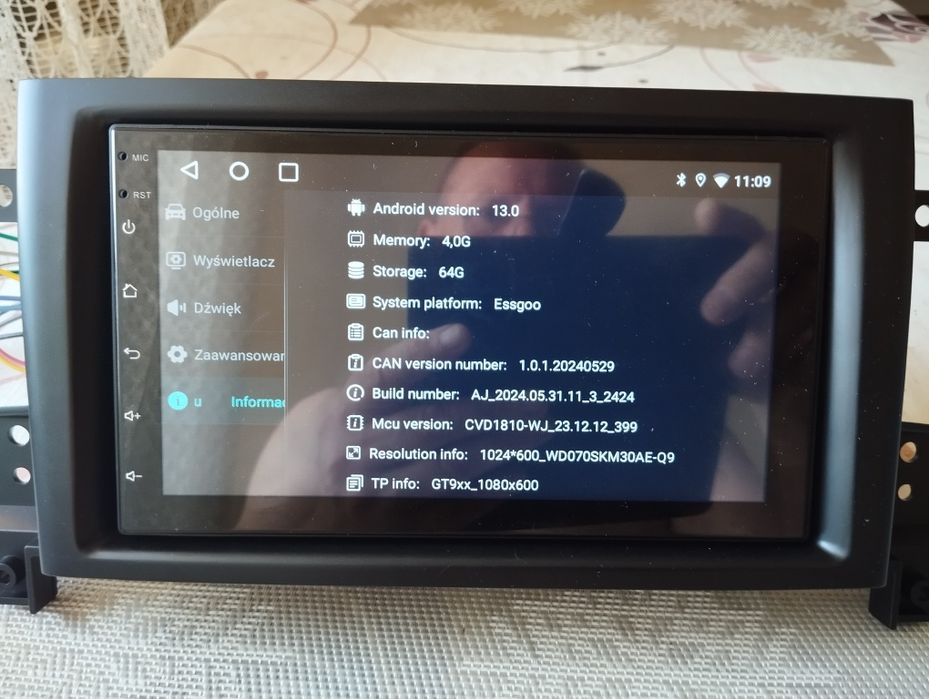 Radio Suzuki grand Vitara rok 2005do2012 Android 13 RAM 4GB/64 GB