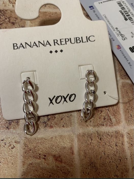 Серги Banana Republic