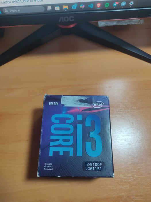 CPU i3 9100F c/ cooler LGA 1151 (COMO NOVO)