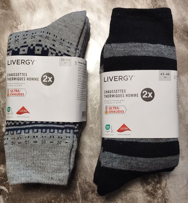 Мужские/женские зимние термоноски  Liverdgi (Германия)
