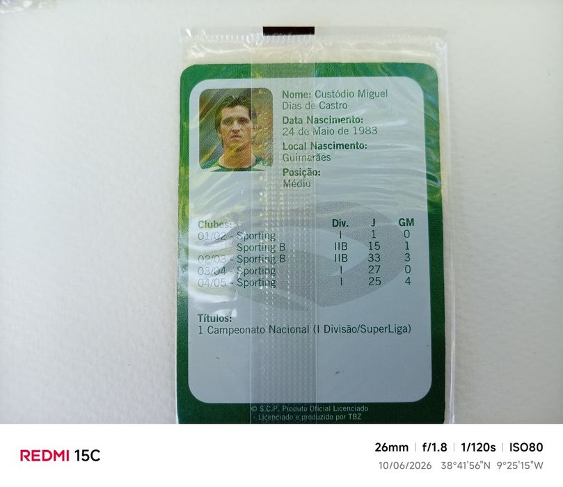 Coleção cartões Mágicos Sporting