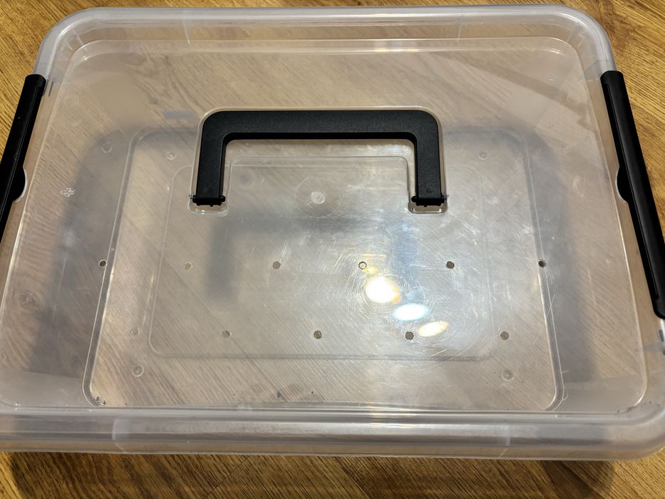 Pojemnik terrarium dla młodego węża + gratis tuba korkowa