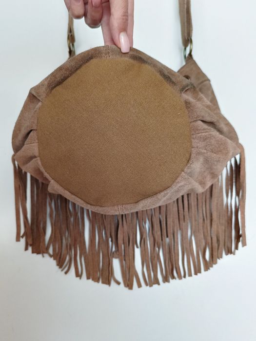 ALDO сумка натуральна замша колір camel