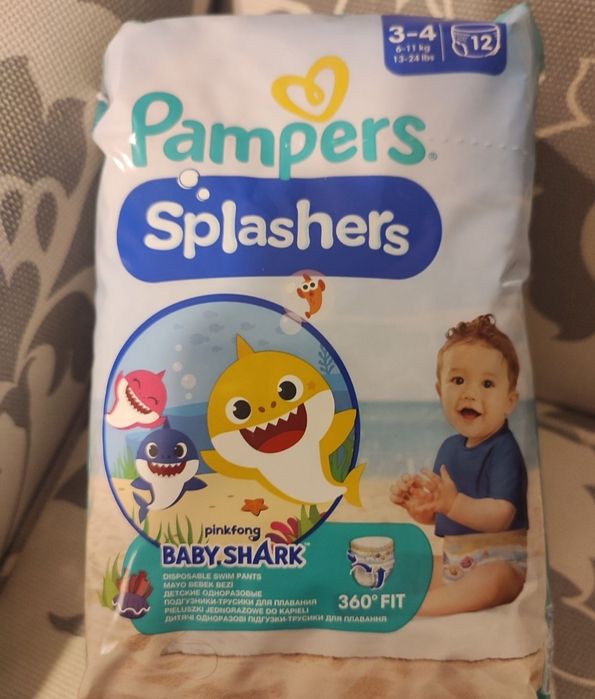 Pampers Splashers pieluchy do pływania r. 3-4 (6-11 kg) 1 paczka 12 sz