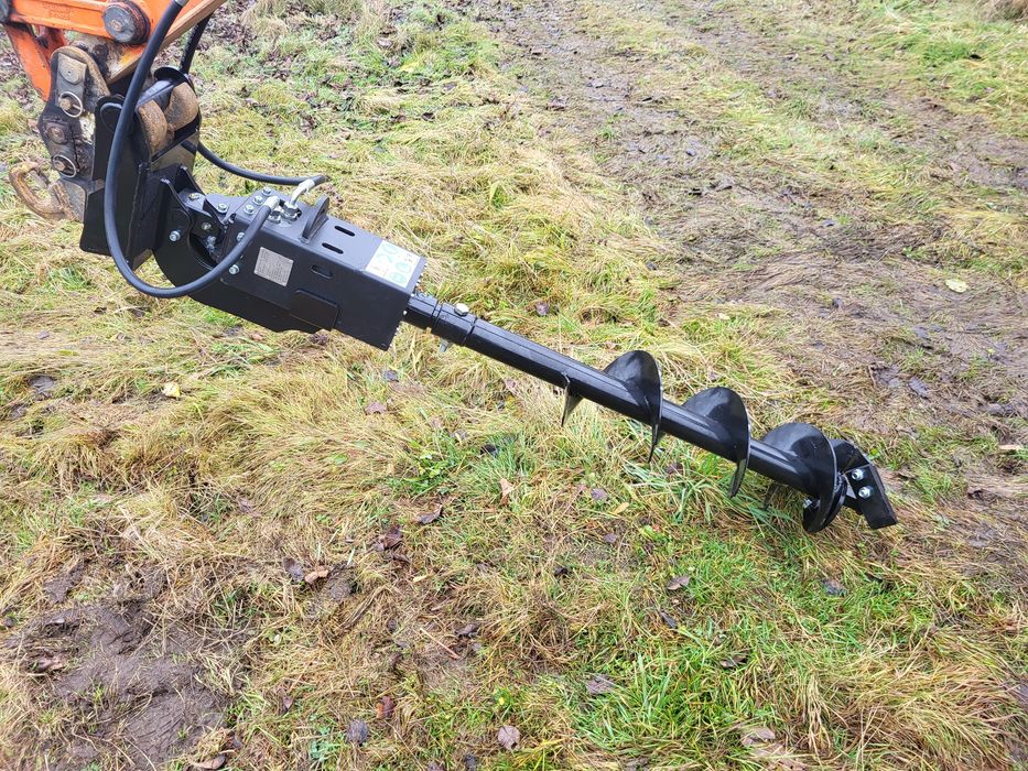 Napęd wiertnicy glebowej do koparki minikoparki świder