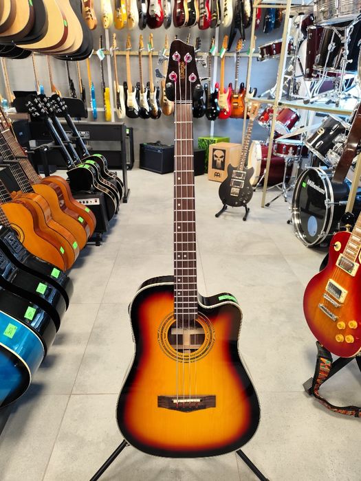 Gitara basowa elektroakustyczna Stagg