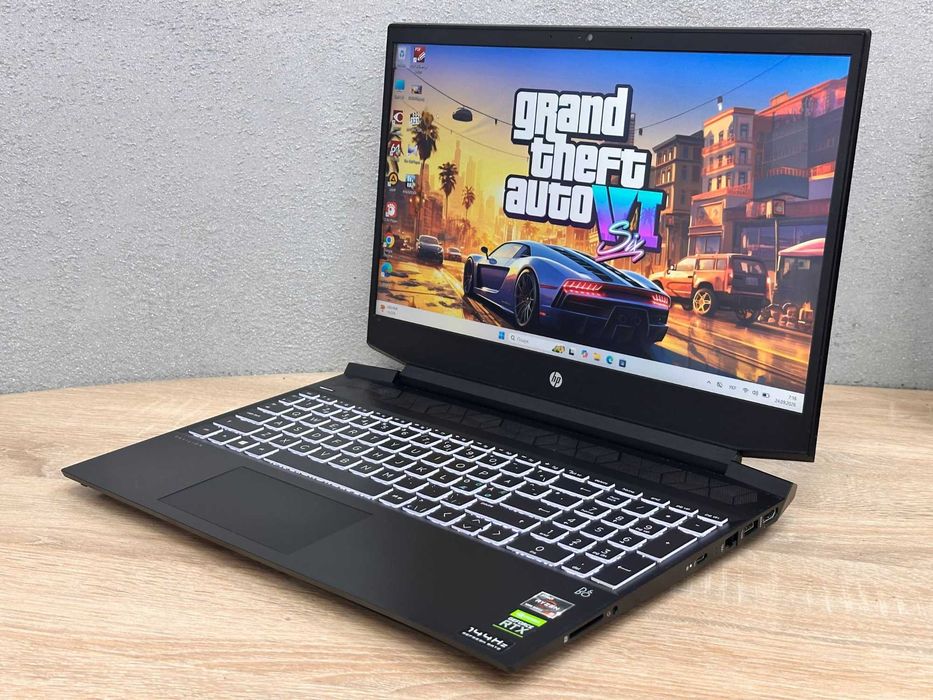 HP Pavilion Gaming 15.6" Ryzen 5-5600H/16Gb RAM/1Tb SSD/RTX 3050 TI 4Гб 128-Bit GDDR6/0% ЗНОС АКБ! Львів,Гарантія 3місяці/Ігровий Ноутбук/OMEN/rog/del