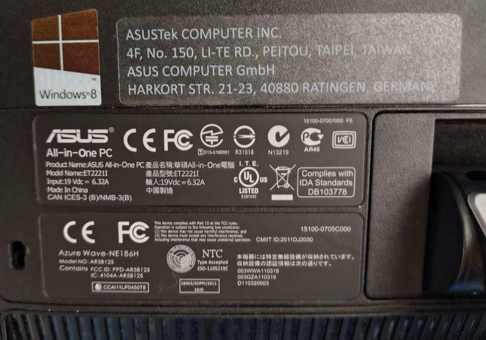 Asus All In One ET2220IUKI