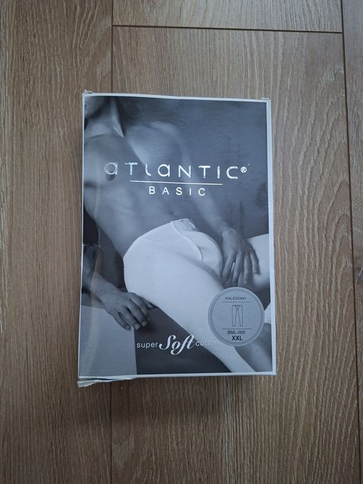 Kalesony męskie Atlantic, rozmiar XXL, kolor jasno szary