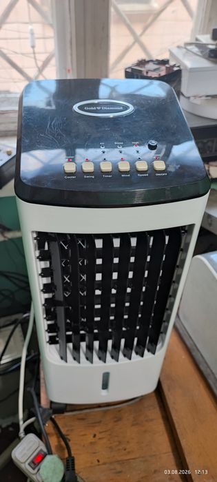 Портативний мобільний охолоджувач і зволожувач Air cooler  Gold diamond