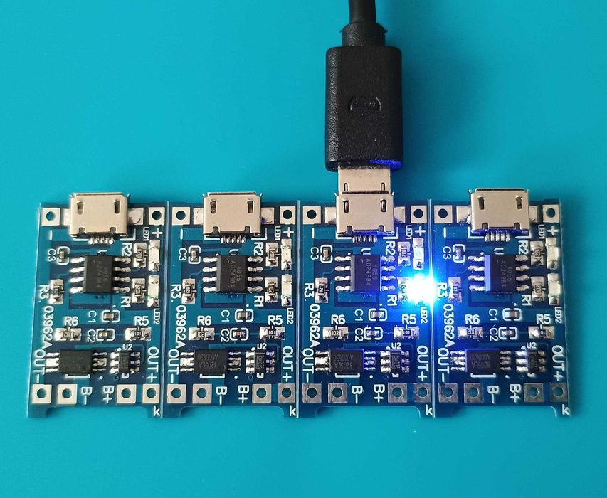 Модулі заряду TP4056 (4 одиниці) MicroUSB/Type-C
