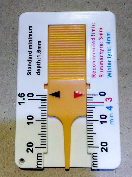 Глибиномір глубиномер глубиномір для вимірювання висоти протектора шин