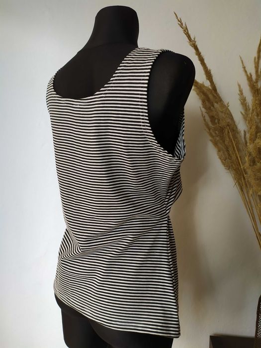 Koszulka Bluzka w paski w prążki Bawełna Dla karmiącej mamy Bawełna 42