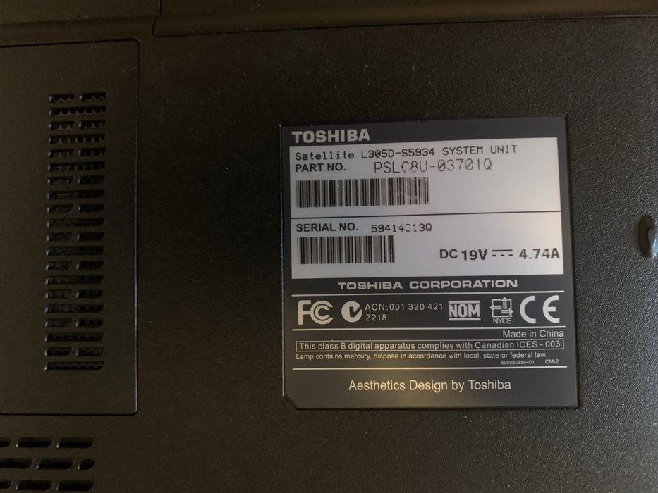 Toshiba l305d-s5934