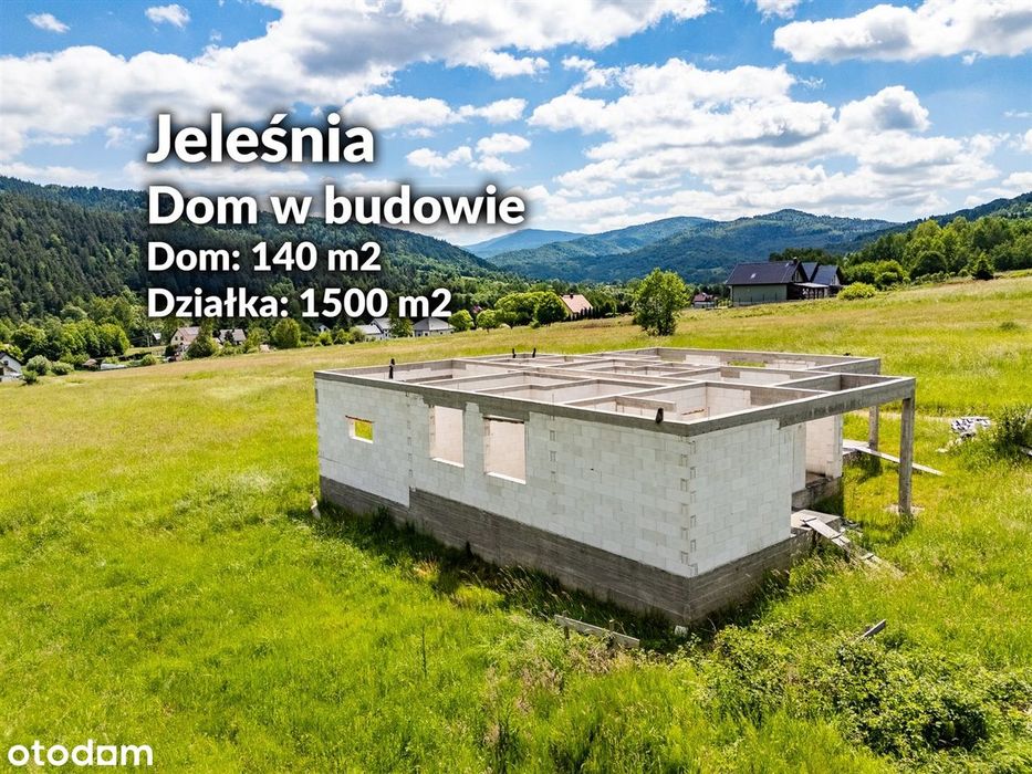 dom w budowie | Jeleśnia| widokowa działka - Widok 2
