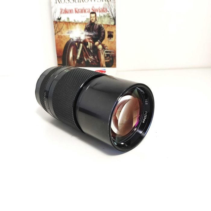 Teleobiektyw Expert 200mm 1:3,5 mocowanie KONICA AR made in Japan Ornitolog