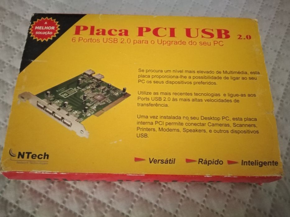 Placa PCI com 6 USB 2.0 NTech64551529427971120