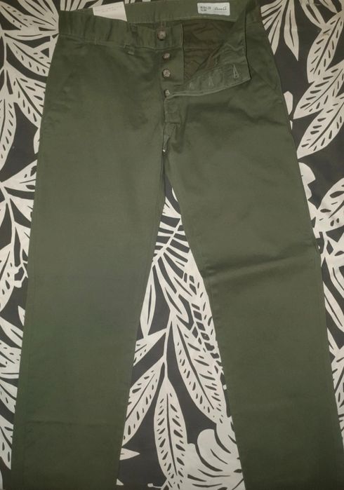Calças Caqui Slim W28/ L30