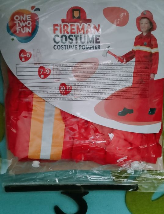 Strój kostium bal balik karnawałowy STRAŻAK