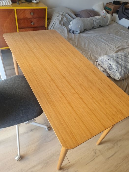 Mesa Ikea ANFALLARE / HILVER
Secretária, bambu, 140x65 cm
