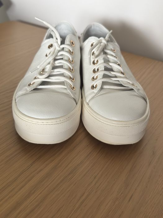Skorzane sneakersy 39