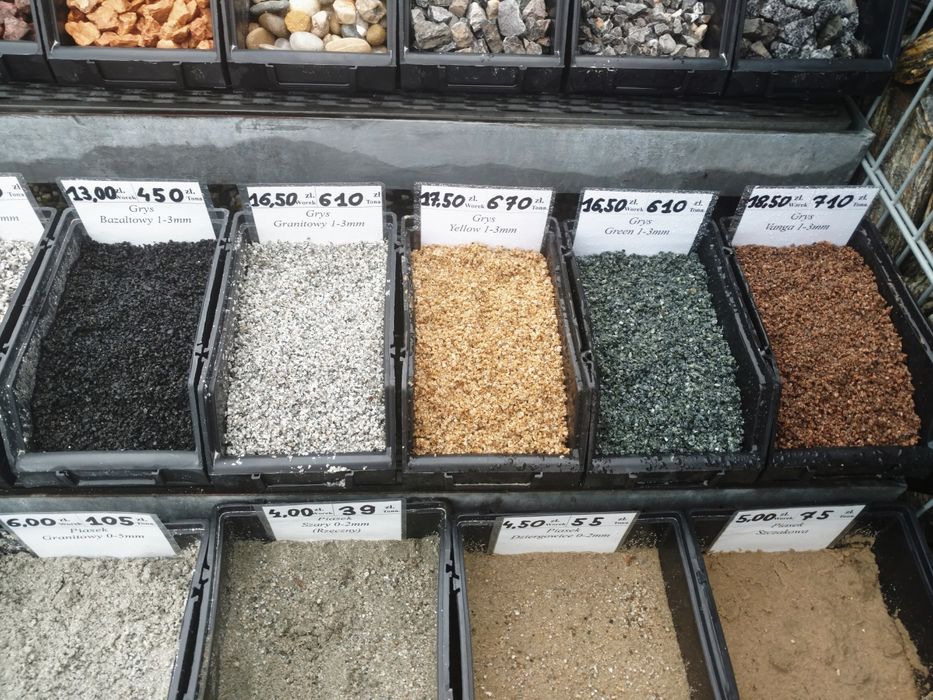 Grysik 1-3mm fuga czarny drobny grys bazaltowy granitowy gres piasek