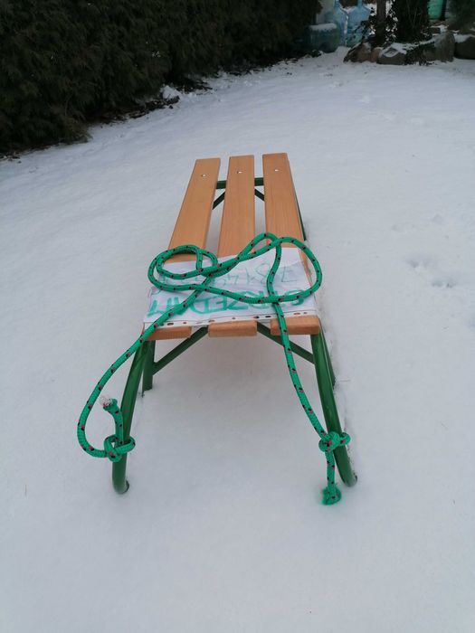 Sanki metalowe, bardzo solidne, nowe