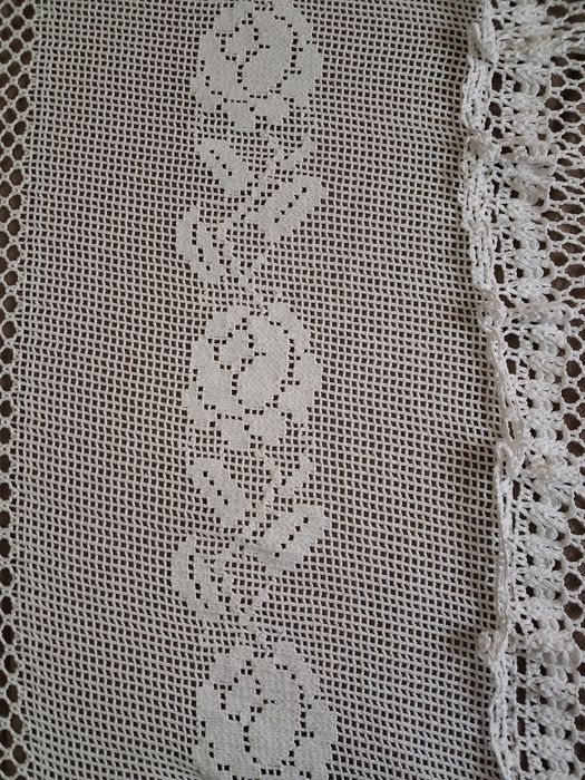 Colcha de renda de casal