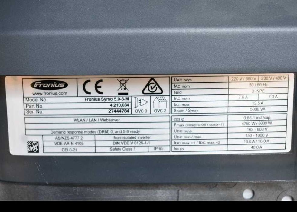 Falownik Fronius symo 5.0-3-M