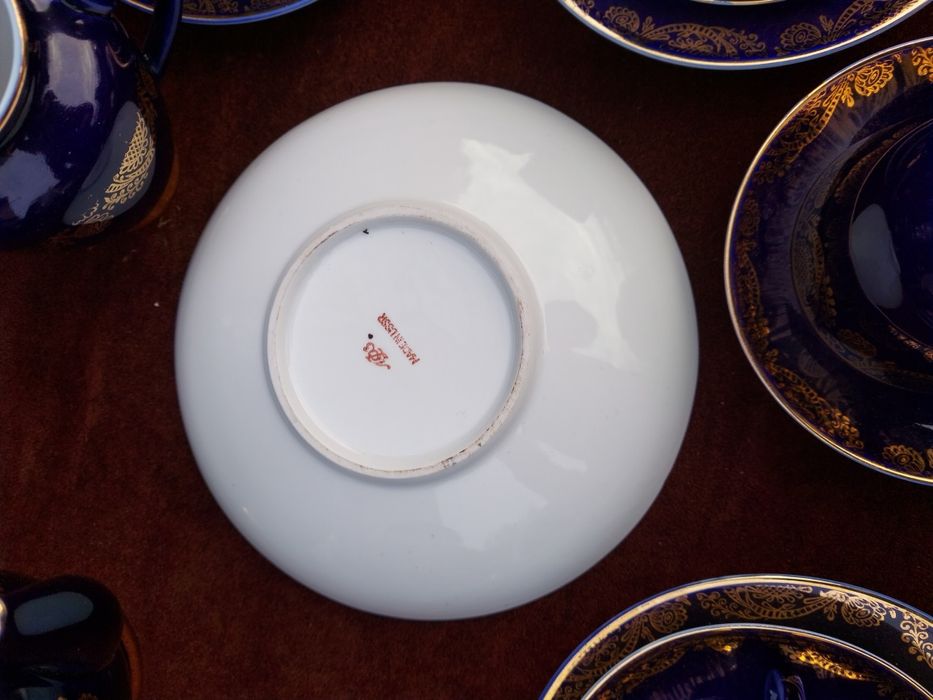 Servis  kawowy Lomonosov kobalt 6 osob