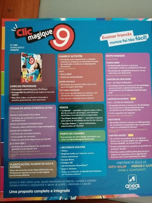 CLIC MAGIQUE 9 FRANCÊS NÍVEL A2.2 9º ANO  Dossier do prof completo*