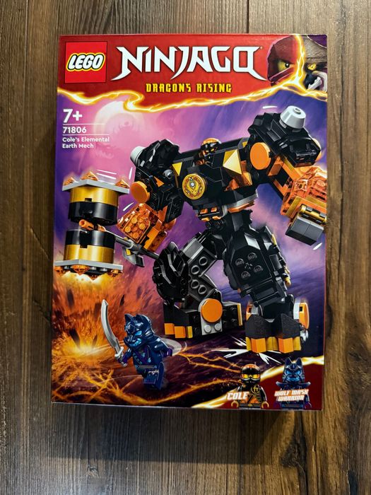 Nowe Klocki LEGO Ninjago Żywiołowy robót ziemski Cole’a Mech Żywiołu