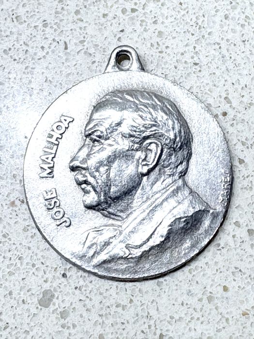 José Malhoa Medalha comemorativa Centenário 1855 /1955 Caldas d Rainha
