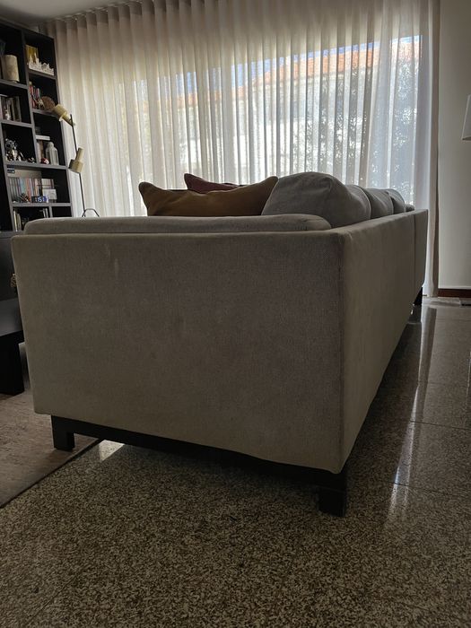 Sofá 3 lugares com chaise longue IKEA Nockeby