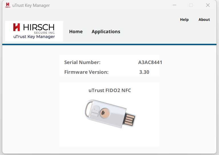 Ключ безпеки uTrust FIDO2 NFC Security Key (USB-A) | Delta