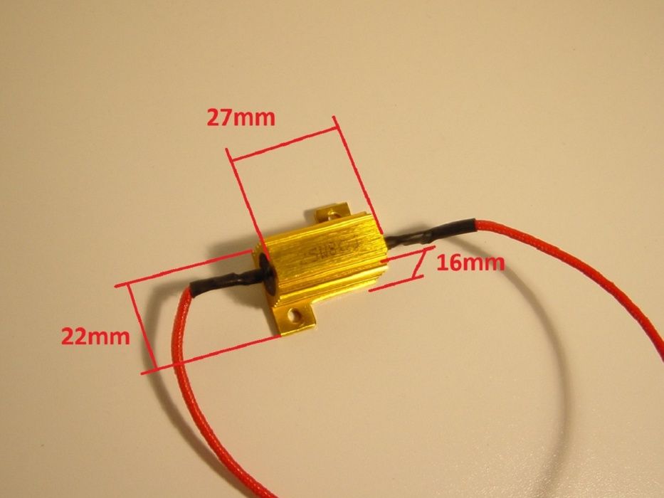 Resistências para piscas LED