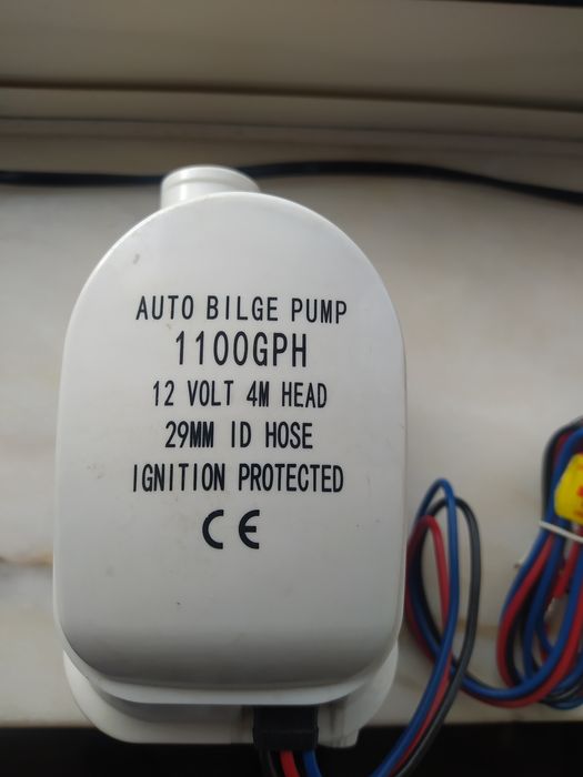 Bomba de água de porão, 12V.